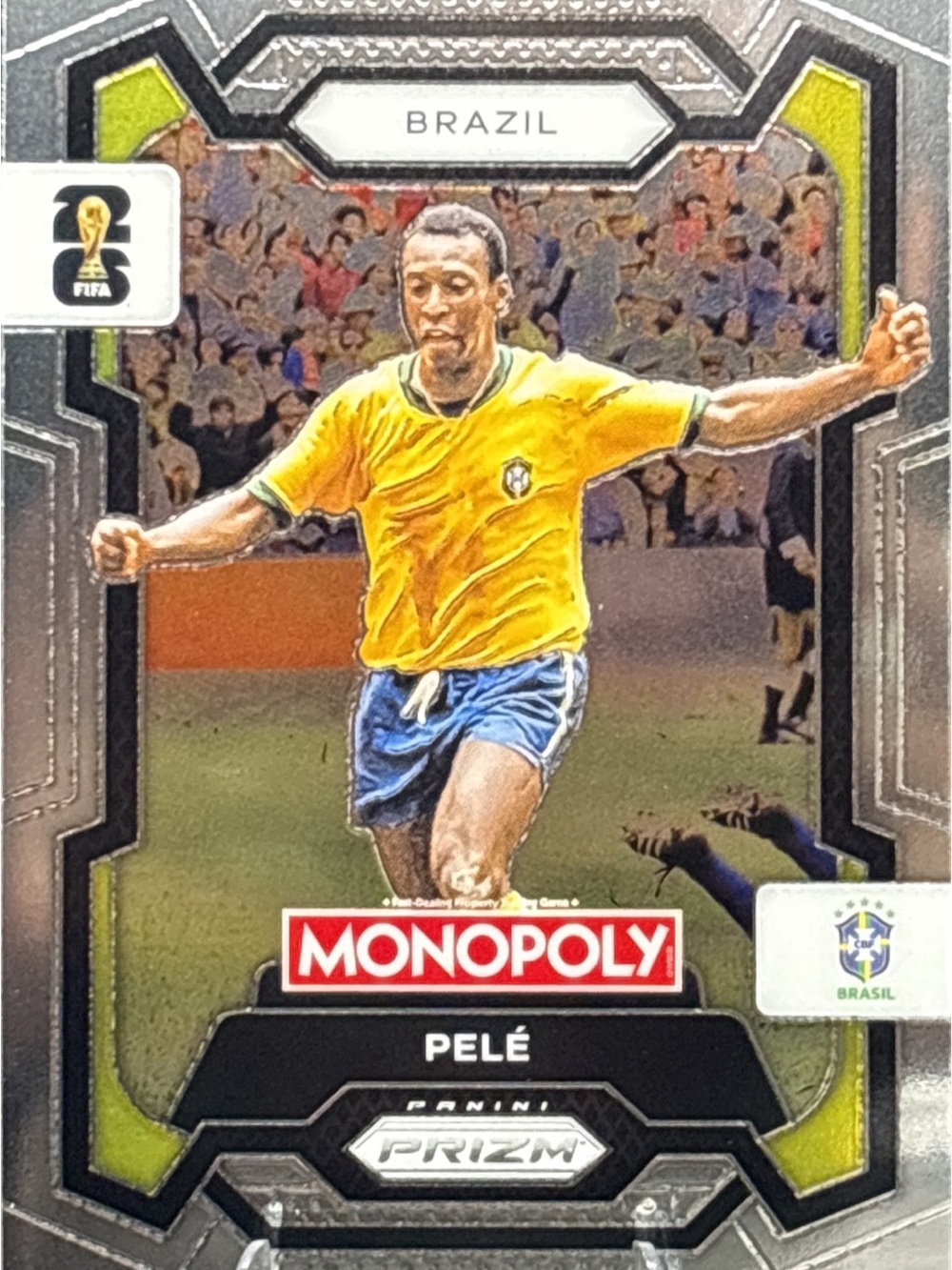 Panini Prizm Monopoly Pelé Soccer Trading Card